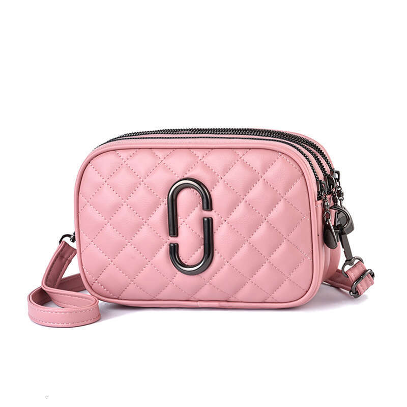 Crossbody for Women Spring New Style Fashionable Ladies Shoulder Three-Layer Practical Soft Leather Small Square Bag