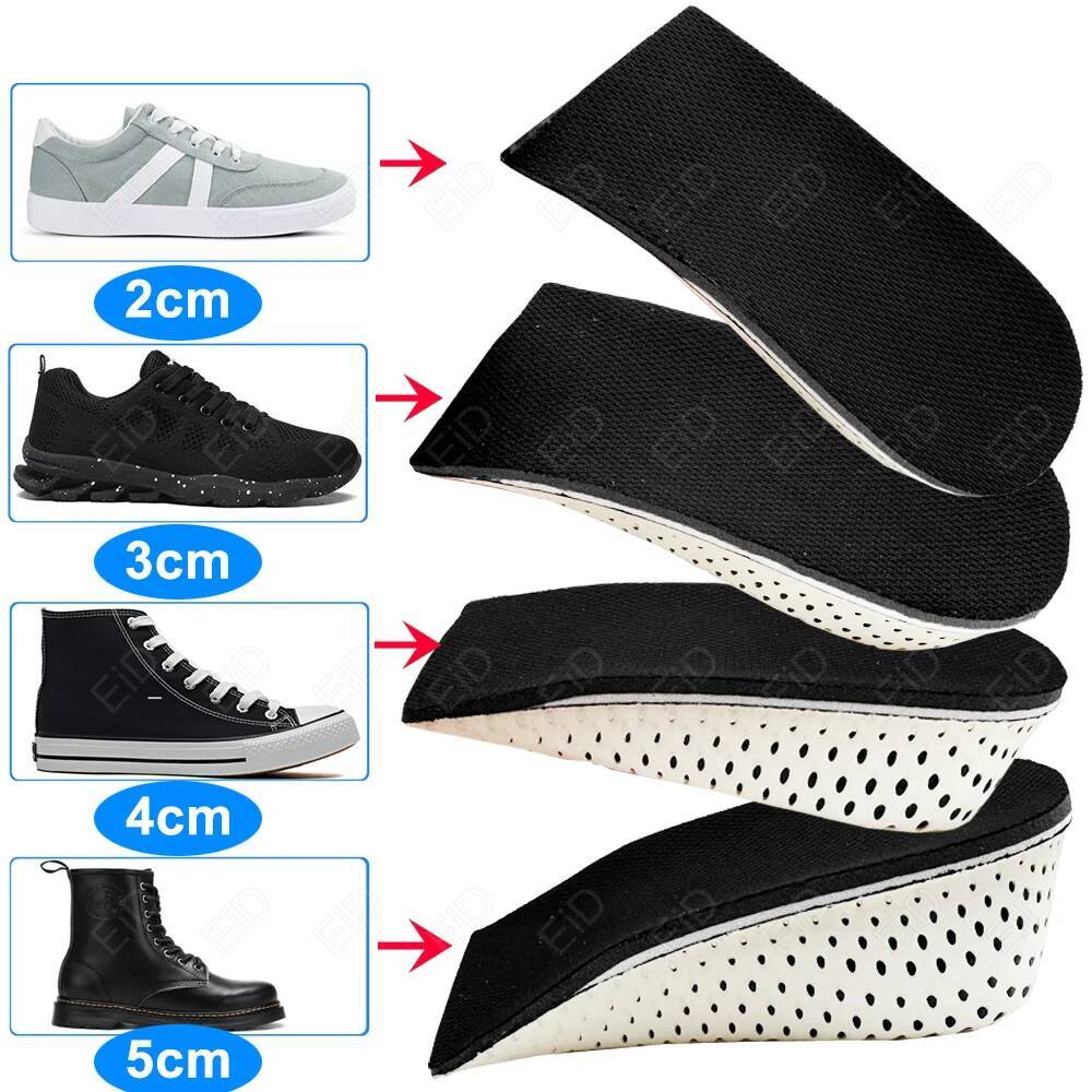 2-5CM Height Increase for Men Women Shoes Flat Feet Arch Support Orthopedic Insoles Sneaker Heel Lift Half Shoe Pad ddmysaturn