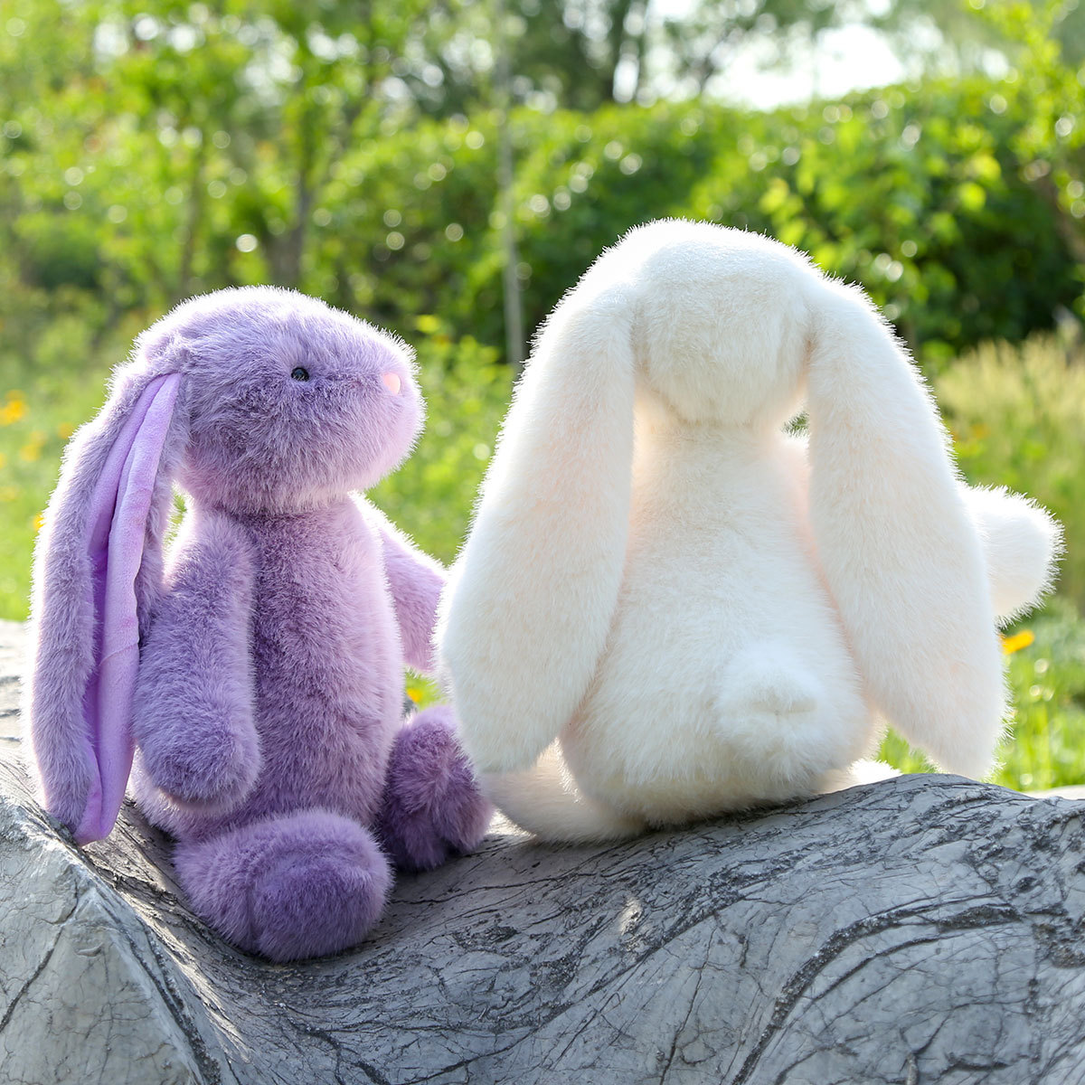 Cute Nini rabbit plush soft soothing toy bunny bed pillow girl holiday gift Y260128