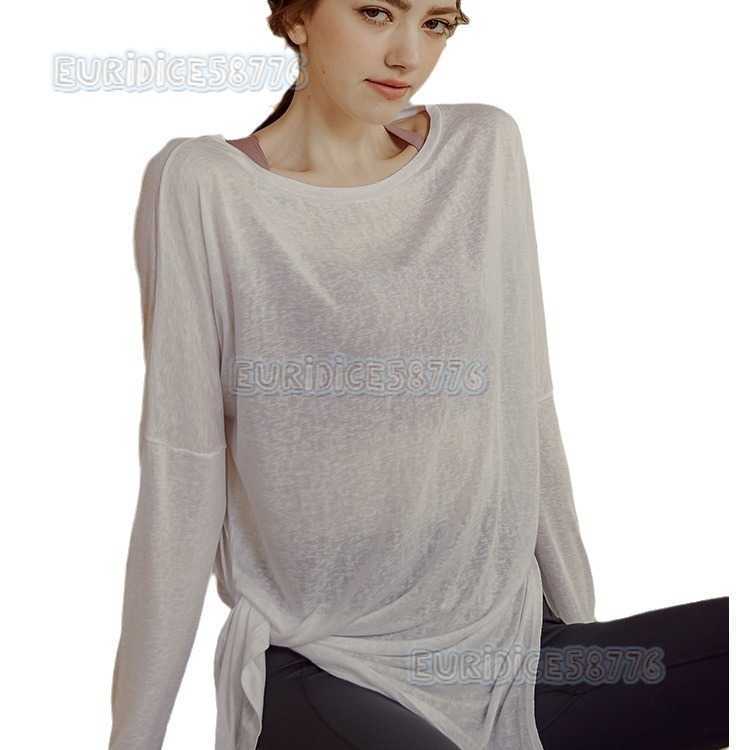 2025 New Loose Sports Coverup Womens Fitness Top Quickdry Long Sleeve Tshirt Breathable Slimming Running Yoga Wear H250825