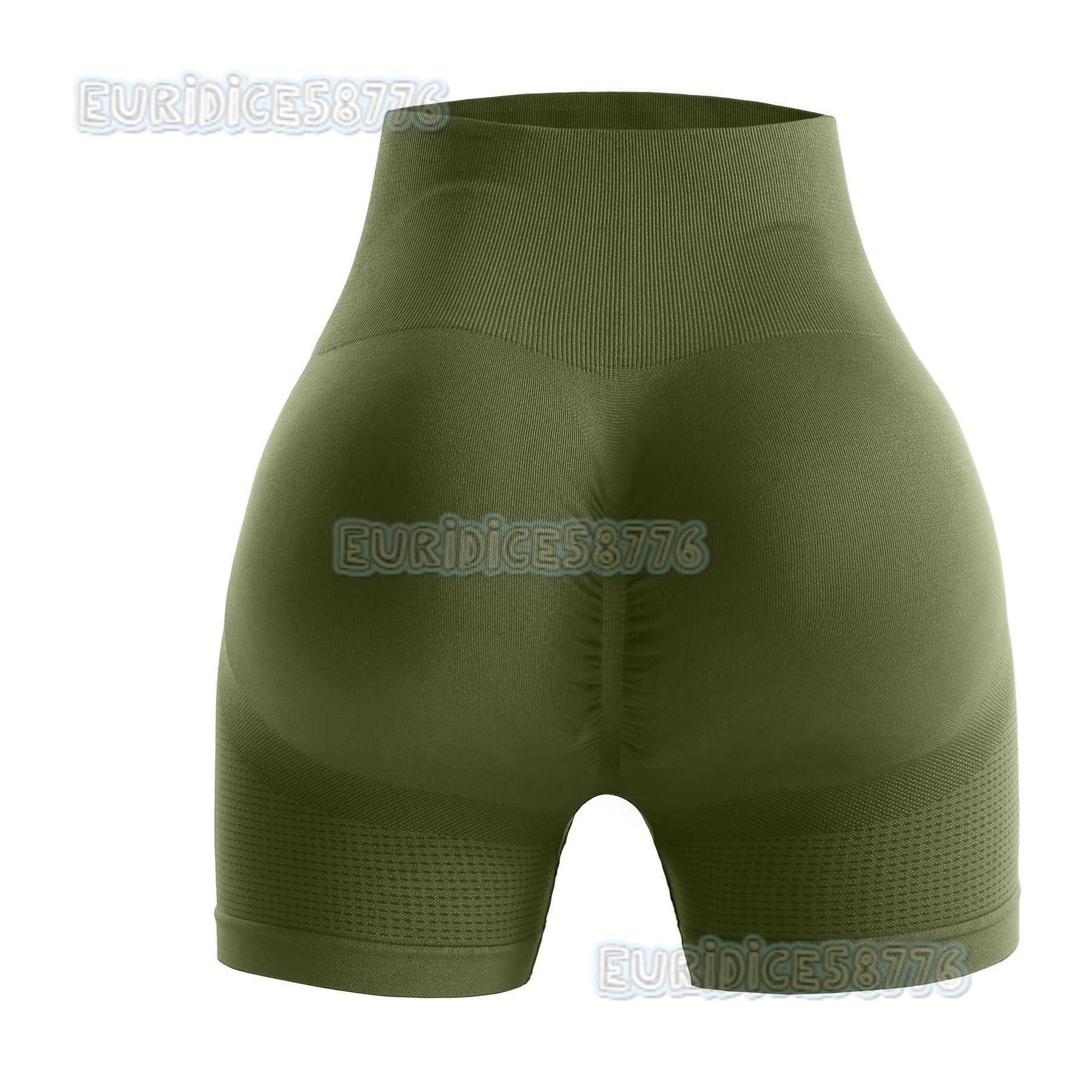 High Waist Peach Hip Tight Hip Lift Sports Running Fitness Quick Dry Threepoint Seamless Yoga Shorts Women H250825