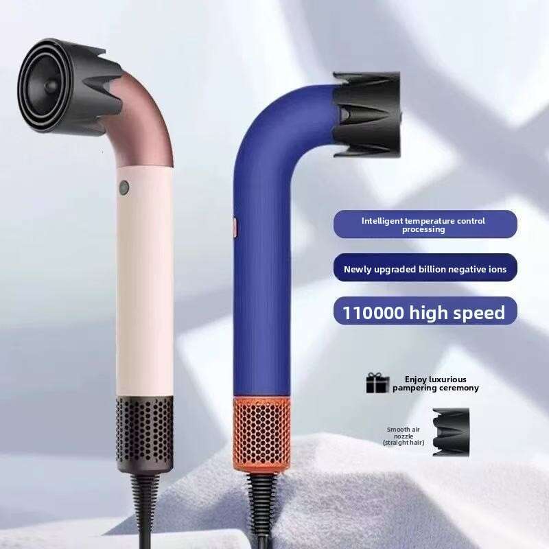 New Compact High-Power Curved Barber Shop Water Pipe High-Speed Hair Dryer Household Negative Ion