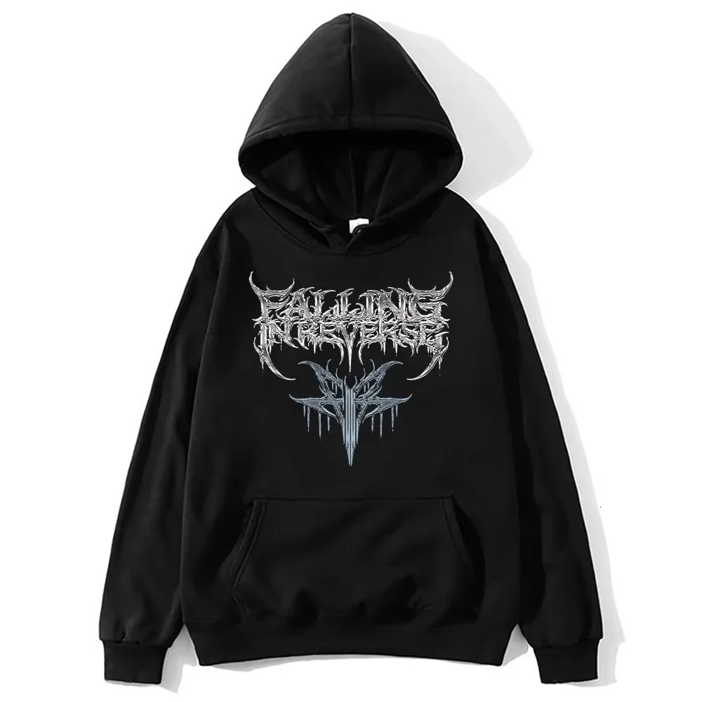 2025 Hip Hop Versatile Sweatshirts Band Music Fashion Aesthetic Pullovers Unisex Y2K Falling in Reverse Hoodies Vintage Fashion 250826