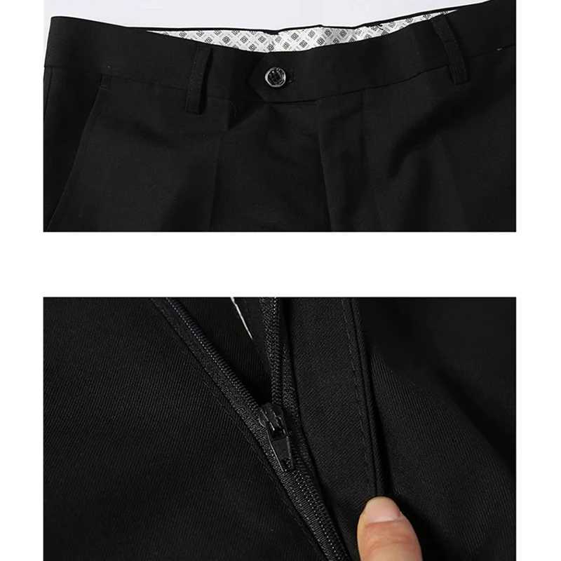 Black Mens Suit Pants Suitable for Business OfficeInterviewTrousers Gray Blue Burgundy NonIroning Treatment Process W250826