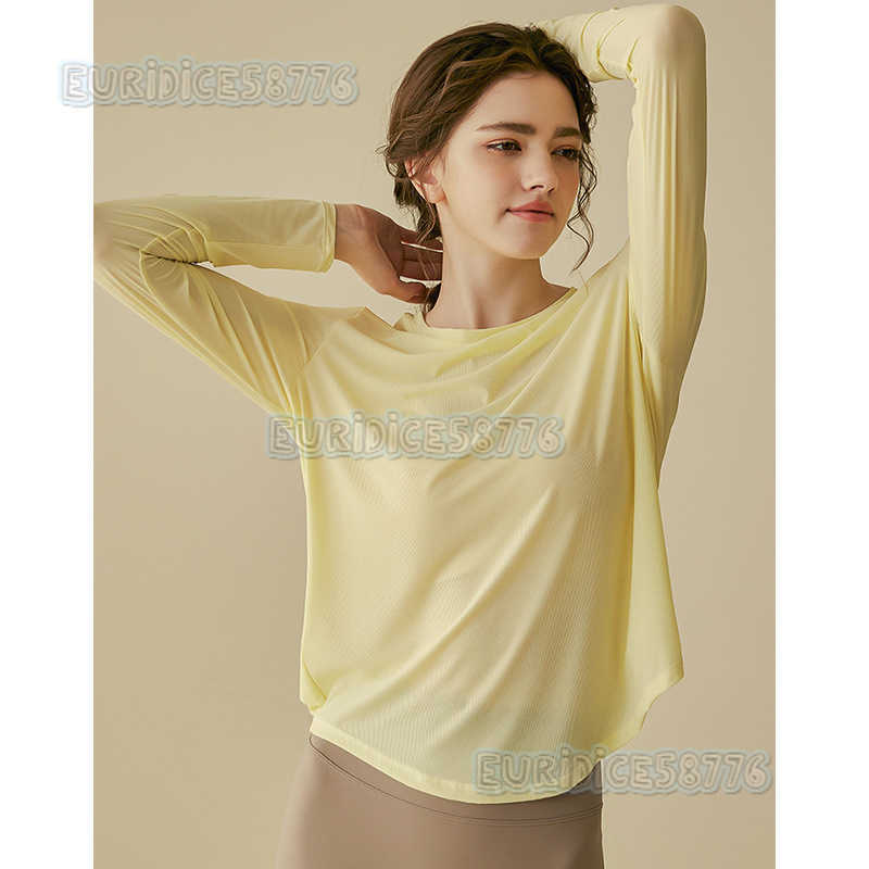 Yoga Clothing for Women Autumn New Style Long Sleeved Loose Sports Cover Pilates Professional Training Running and Fitness Clothes H250825