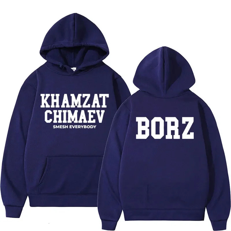 Khamzat Chimaev printed mens and womens hoodies fashionable casual sportswear autumn winter warm retro 250825