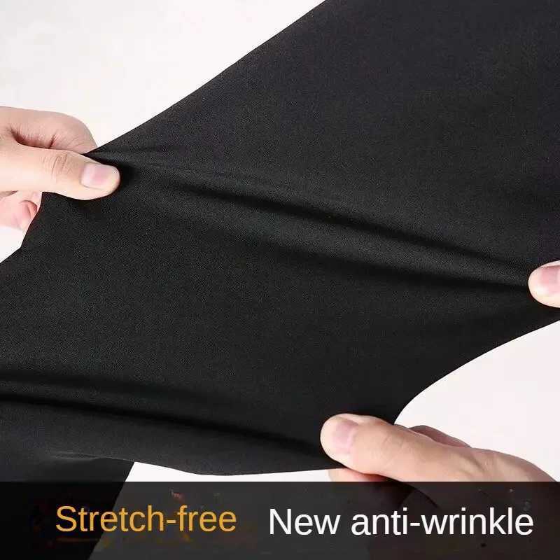 Black Suit Pants for Men Spring and Autumn Stretchy and NonIroning Office Trousers Slim Fit Formal Pants for Men Dress Pants W250826