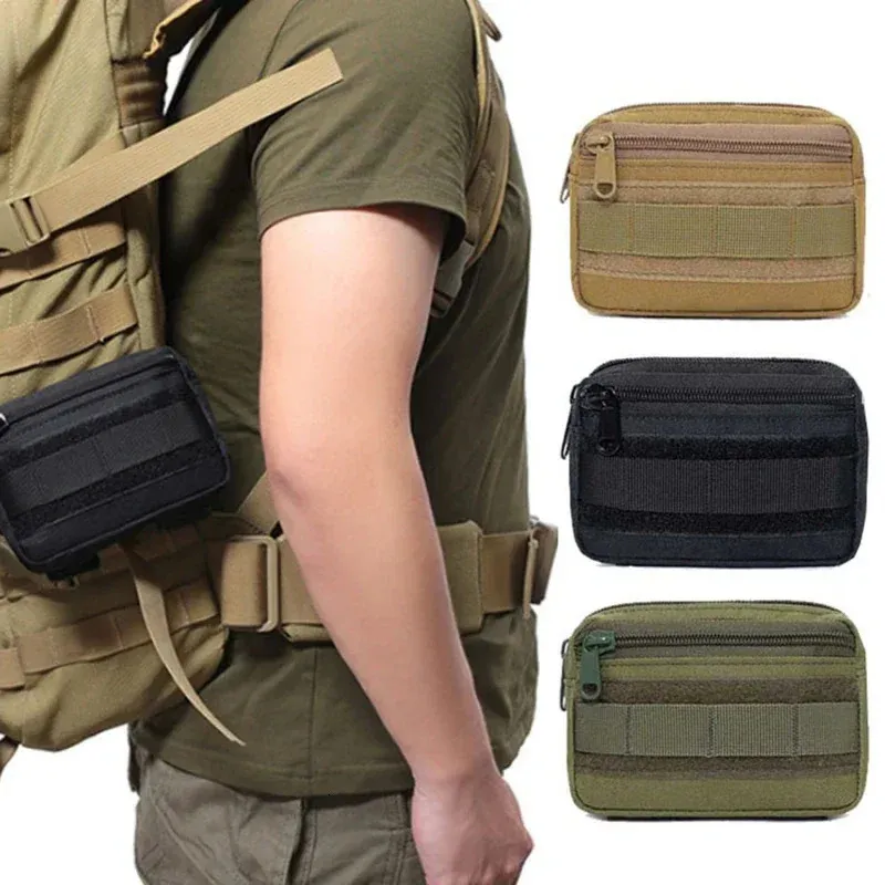 Mens Military Waist Pouch Fanny Pack Utility Bag for Camping Hunting Mobile Accessory