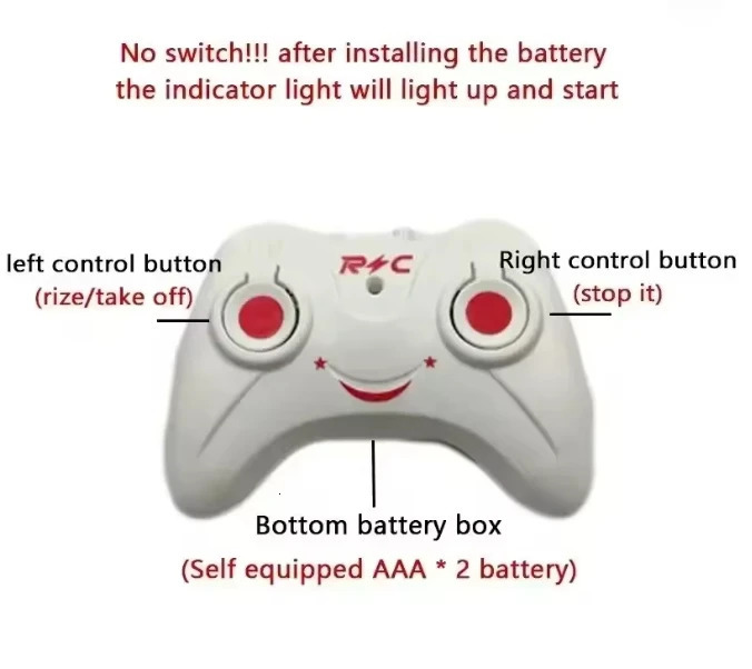 Mini Rechargeable RC Drone Safe FallResistant Helicopter | RemoteControlled Random Wing Colors Kids Toy Clearance Deal 250825