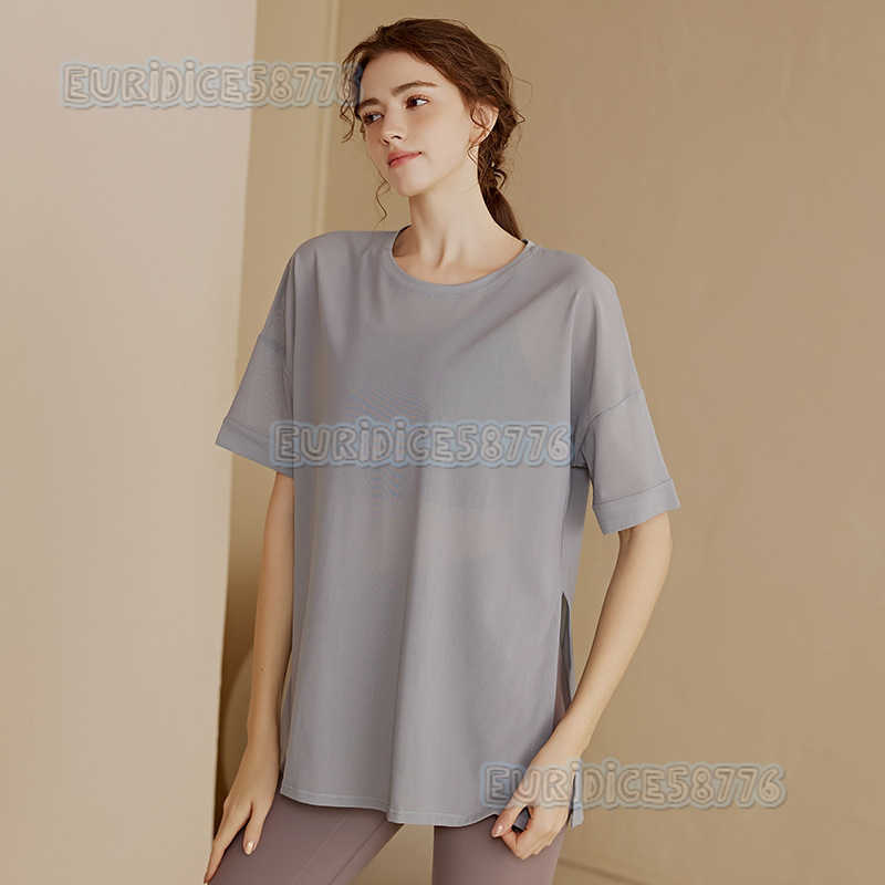 Hipcovering Sports Top for Women Summer Running Training Loose Slimming Trendy Yoga Shirt Breathable Fitness Short Sleeve H250825