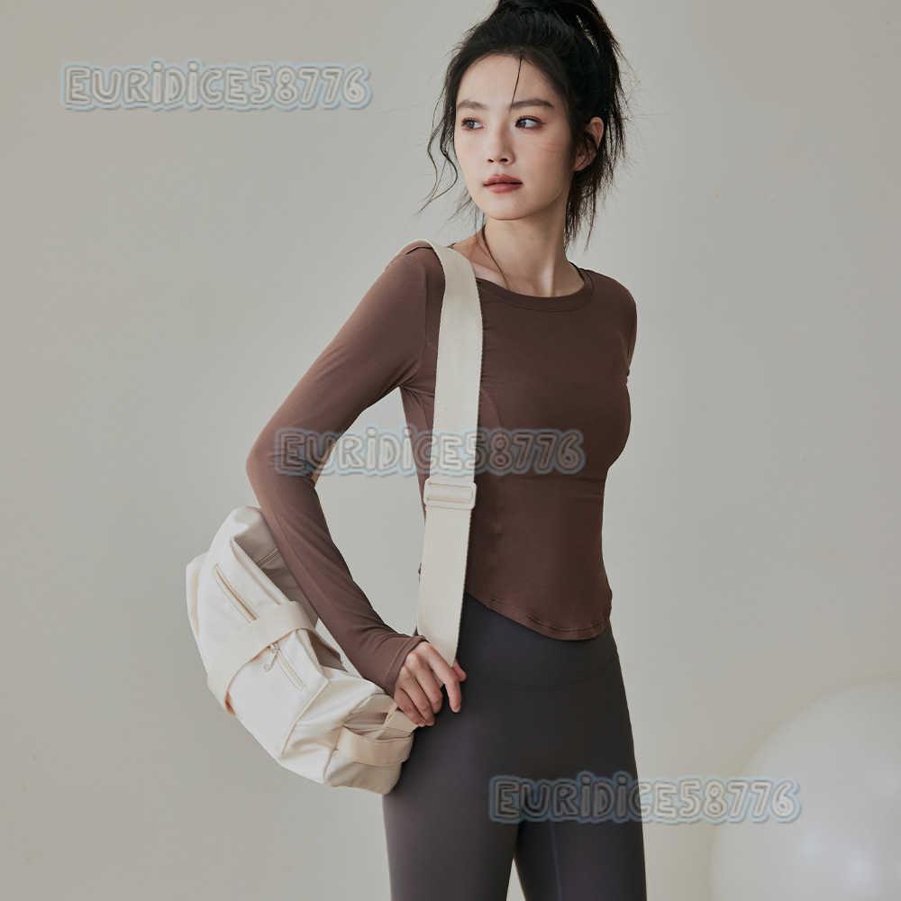 Womens Sports Top Slimming Warm Yoga Wear Autumn Winter New Running Pilates Training Set Fitness Long Sleeve H250825