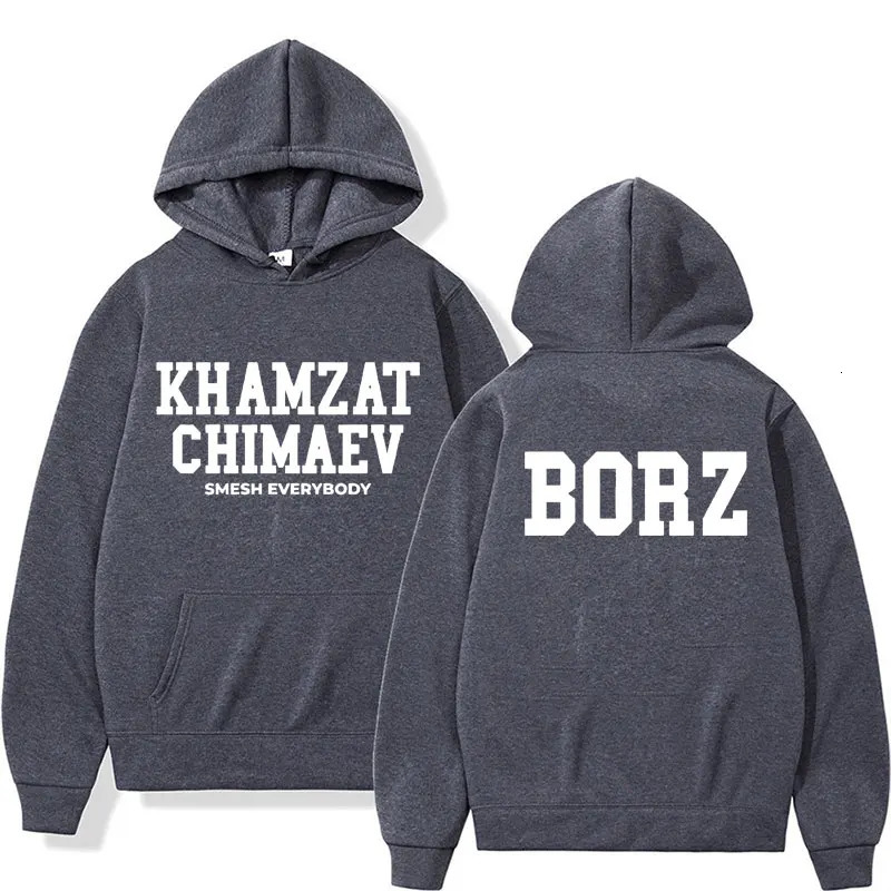 Khamzat Chimaev printed mens and womens hoodies fashionable casual sportswear autumn winter warm retro 250825