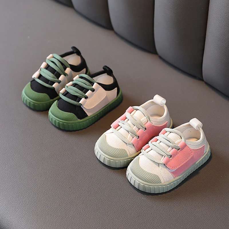 Childrens Soft Nonslip Comfortable Boys Girls Casual Shoes Toddler Baby Sneakers Kids Canvas Shoes250825 XJ260303