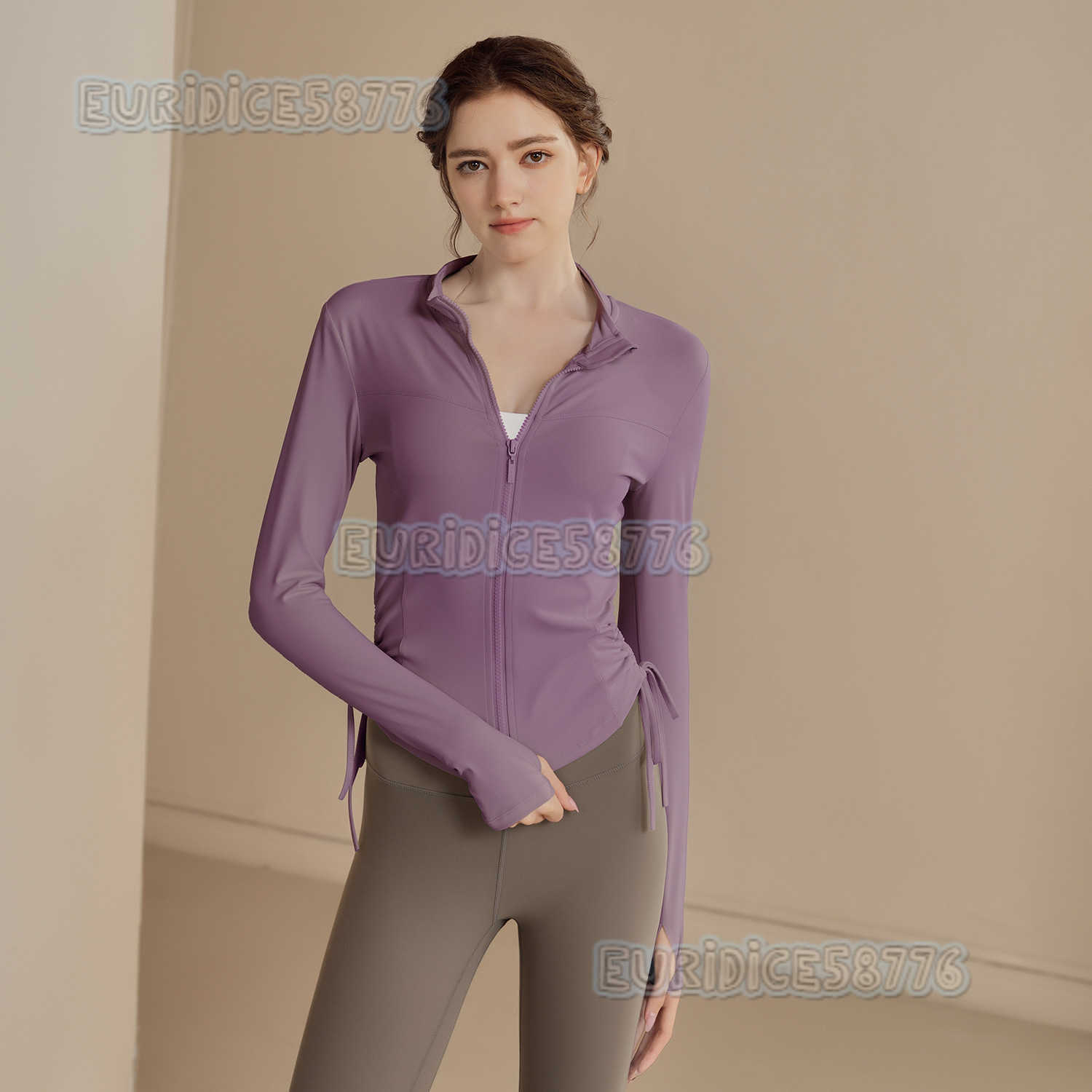 Womens Yoga Clothing Highend Street Style Jacket Fitness Running Professional Pilates Training Top Sports Coat H250825