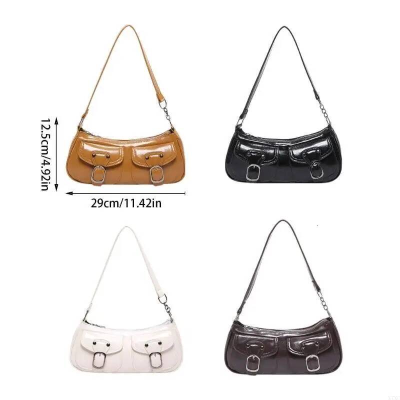 X7XC Modern Women's PU Shoulder Bag Underarm Purse Satchel for a Sophisticated Look ddmypanda