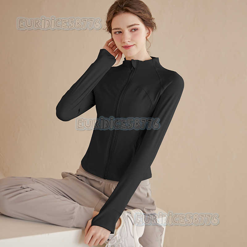 2025 New Stand Collar Zipper Yoga Jacket for Women Slim Fit Quickdry Sports Top Long Sleeve Fitness Clothing Autumn H250825