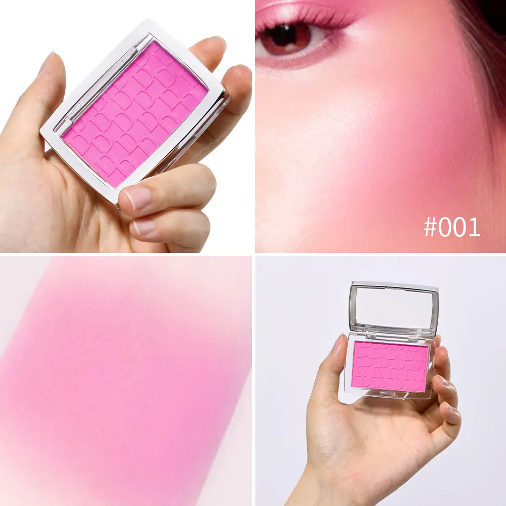 Carved Blush Plate 6 Color Powder Matte Face Blush Face Blusher Blendable Formula Long Lasting Waterproof Light Good Quality