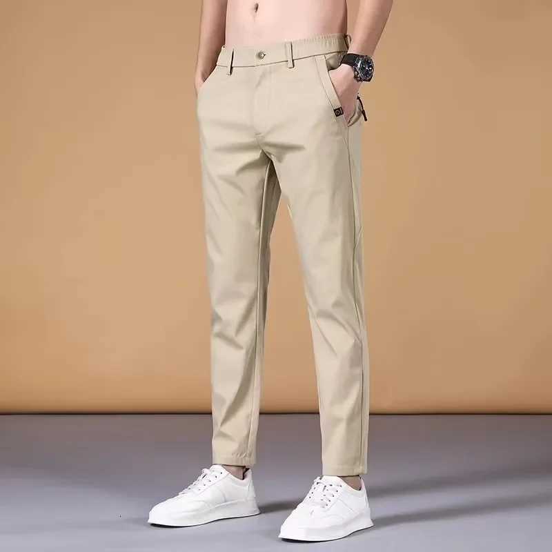 Summer Thin Casual Pants for Men Loose Fit Full Length Korean Fashion Trousers for Four Seasons W250826