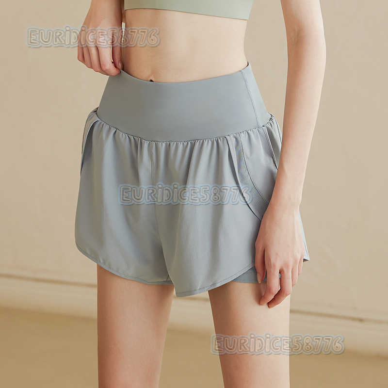 2025 New Antiexposure Sports Shorts for Women Quickdry Running Training Fitness Shorts Highwaist Yoga Shorts Hot Pants Summer H250825 L5DR