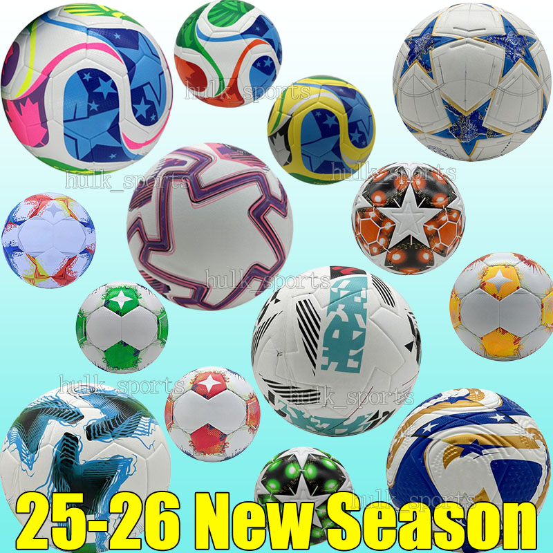 25 26 New Top Club League soccer Balls Size 4 5 World 2026 Cup 2025 high-grade nice matches Football liga premer Finals champion Ship ball without air national team