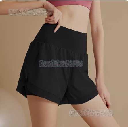 2025 High Waist Quickdry Sports Shorts for Women Antiexposure Loose Breathable Professional Running Yoga Fitness Shorts for Outdoor Wear H250825