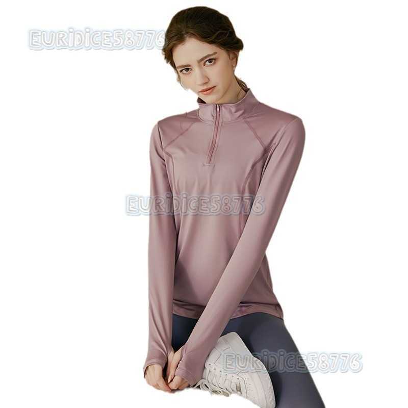 Half Zipper Yoga Clothes Women Sports Top Slimming Quick Dry Long Sleeve Running Training Autumn Winter Fitness Clothes Coat H250825