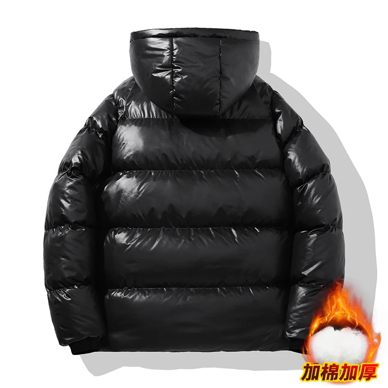 Thick Winter Jacket Warm Wool Windproof Hooded jacket Male Parkas Plus Size Fashion Man Jacket and Coat Men250825ww