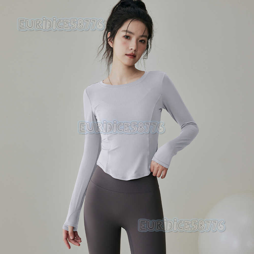 Womens Sports Top Slimming Warm Yoga Wear Autumn Winter New Running Pilates Training Set Fitness Long Sleeve H250825