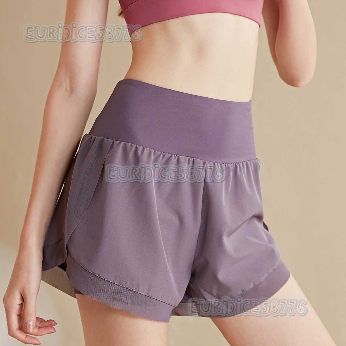 2025 High Waist Quickdry Sports Shorts for Women Antiexposure Loose Breathable Professional Running Yoga Fitness Shorts for Outdoor Wear H250825