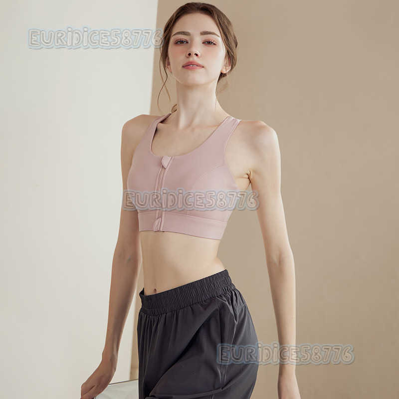 Sports Bra for Women Onepiece Fixed Cup Shockproof Fitness Sports Bra Highintensity Outdoor Running Shock Absorption Vest H250825