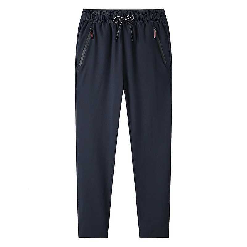 Mens Casual Pants Straight Leg Slim Fit Elastic Waist Jogging Pants Korean Classic Blue Black Gray Mens Pants Plus Size 4XL5XL W250826
