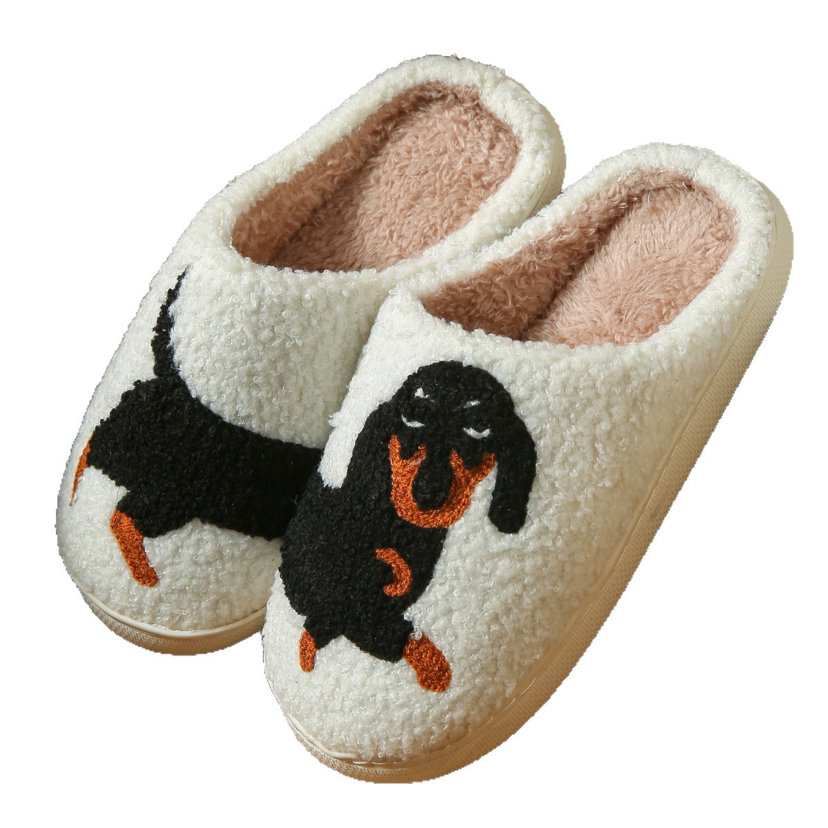 cute warm winter designer slides soft comfortable slippers mens womens cotton animal cartoon cozy house indoor shoes size 36-45