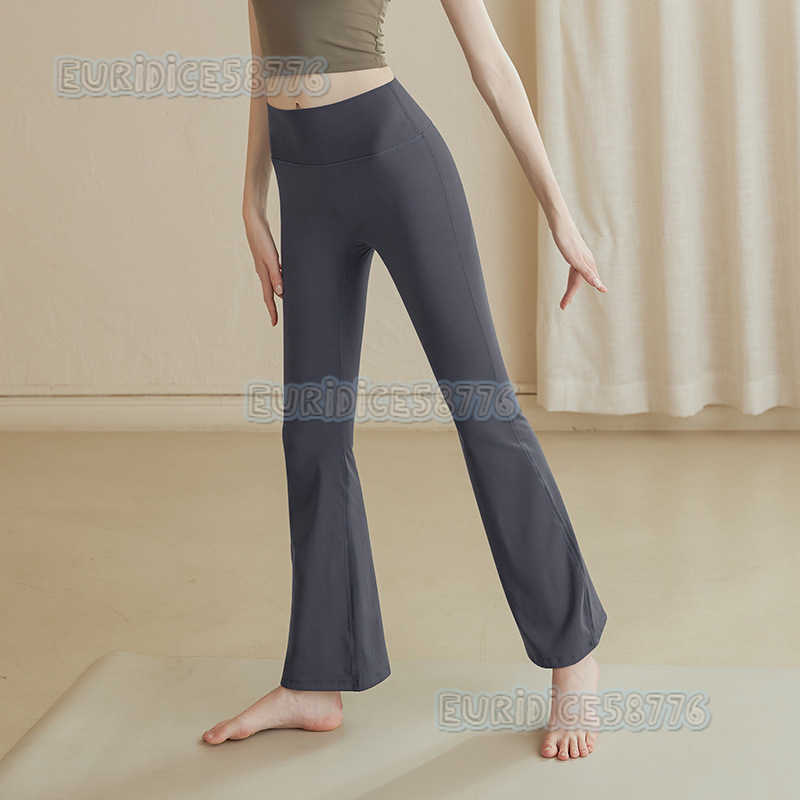 Flared Yoga Pants for Women High Waist Hip Lift Embarrassing Lines Tight Pants Slimming Dance Sports Wide Leg Fitness Pants H250825