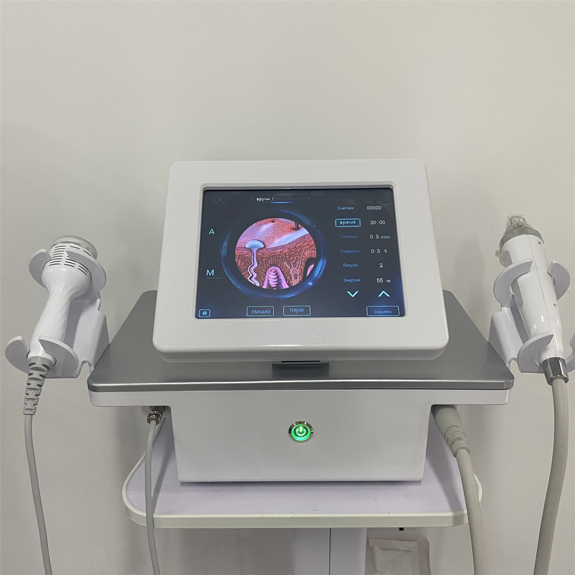 2025 Portable Skin Tightening Score Micro Needle Tightening and Wrinkle Removal, Scar Repair, Portable 2-in-1 Gold RF Score Micro Needle Machine with 