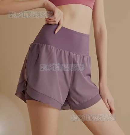 2025 High Waist Quickdry Sports Shorts for Women Antiexposure Loose Breathable Professional Running Yoga Fitness Shorts for Outdoor Wear H250825