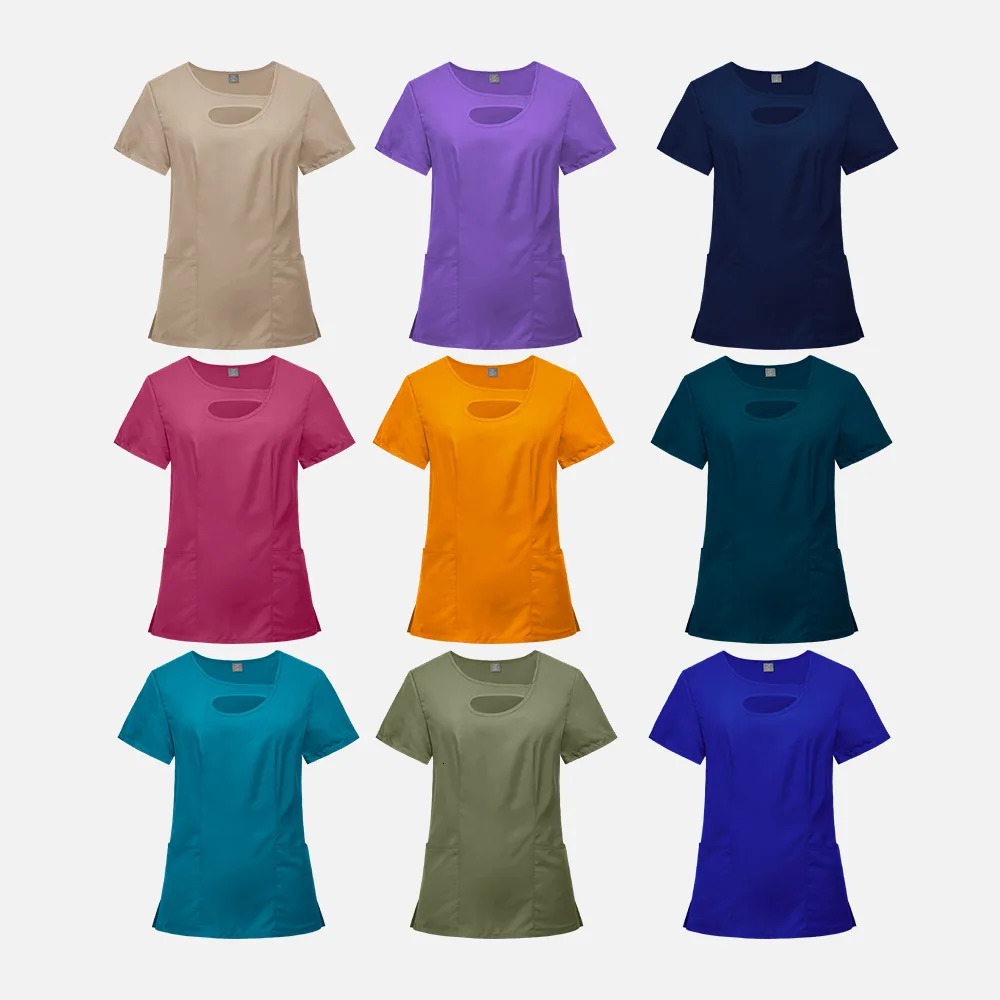 Beauty Workwear Women Nurses Uniform Scrubs Set Spa Top Pants Clinic Carer Clothes Nursing Uniforms Jogger Suit y250825