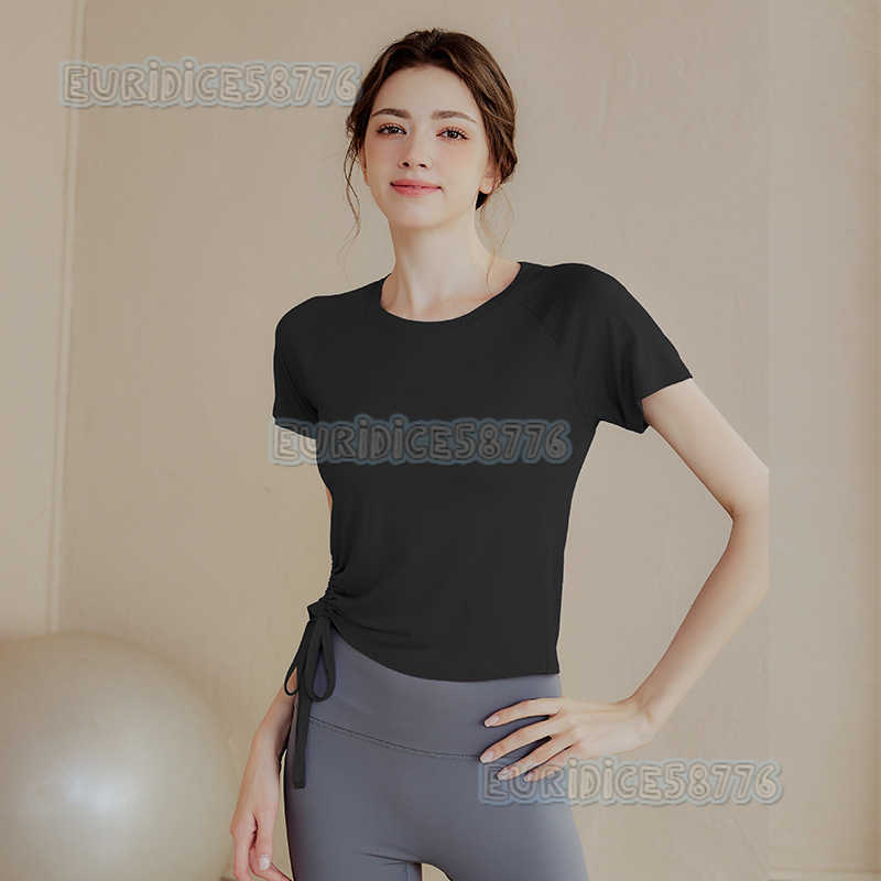 Highend Yoga Top for Women Thin Shortsleeve Tshirt Summer Slimfit Sports Top Running Fitness Wear H250825