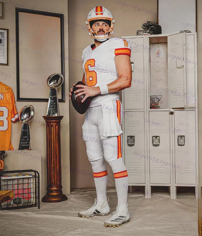 Baker 6 Mayfield Tom 12 Brady 2025 Football Jerseys Mike Evans Bucky Irvin Chris Godwin Jr. Emeka Egbuka Vita Vea