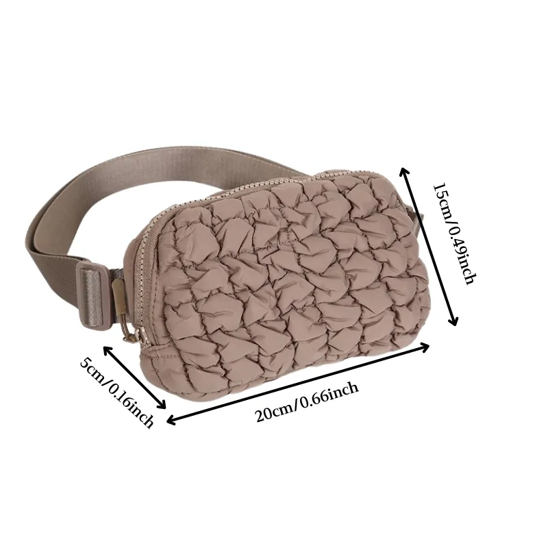 Designer-style fashion mini fanny packs, women's high-end high-waist fanny pack-style clutches/shoulder bags, men's leather crossbody pochet
