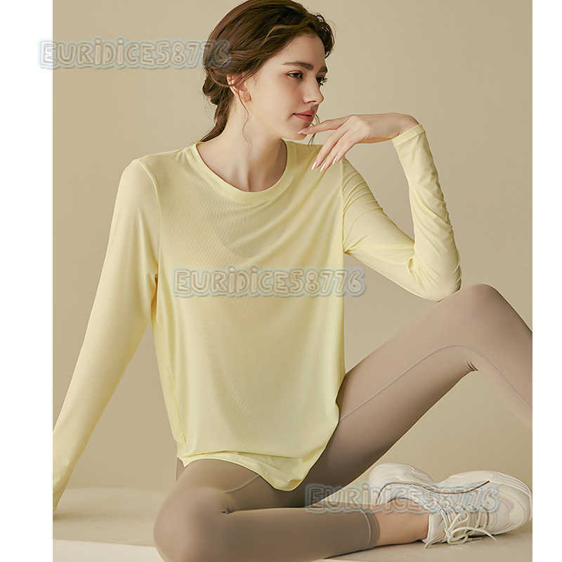 Yoga Clothing for Women Autumn New Style Long Sleeved Loose Sports Cover Pilates Professional Training Running and Fitness Clothes H250825