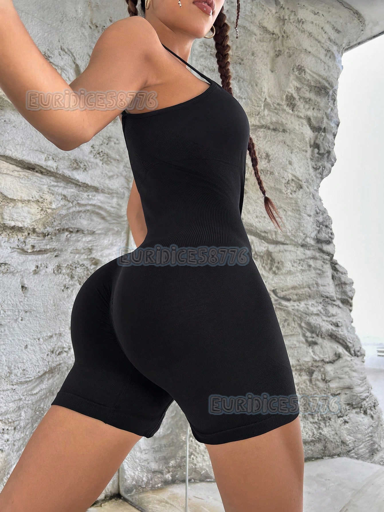 Abdominal Exercise Fitness New Buttlifting Onepiece Shorts H250825