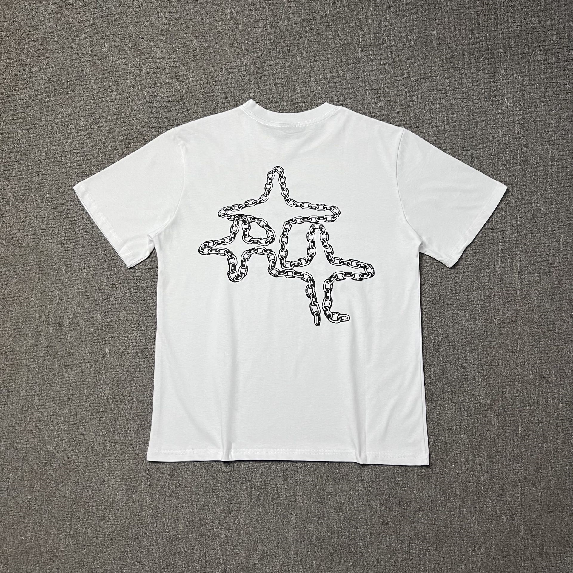 Men's T-shirt luxury design European and American high street simple letter LOGO print men's and women's casual loose short sleeved T-s