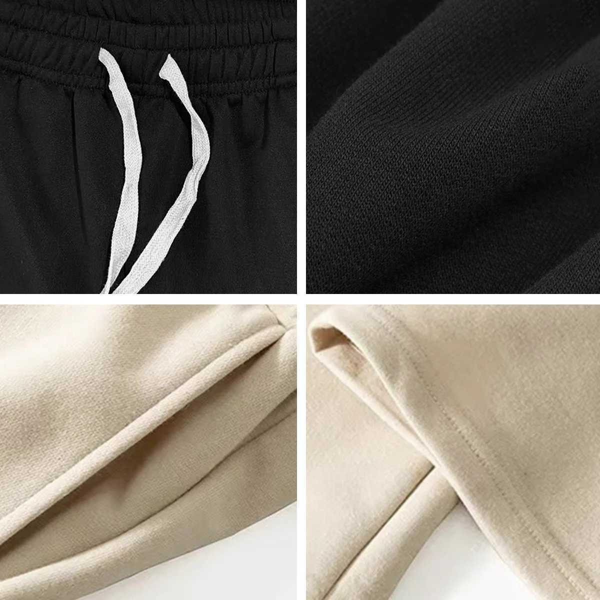 Mens solid color straight leg jogging pants suitable for casual sports such as running gym and outdoor activities W250826