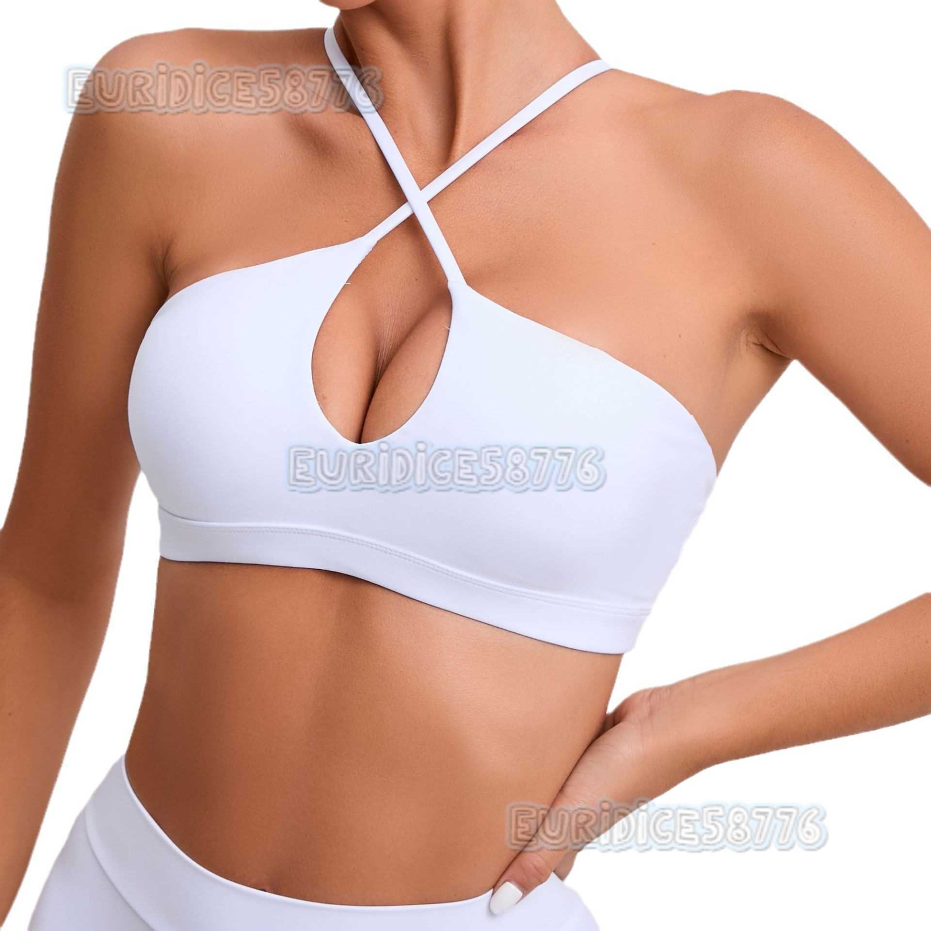 Running Sports Bra Beauty Back Fitness Top Yoga Wear for Women Cross Quickdry Breathable Naked Feel Yoga Bra H250825