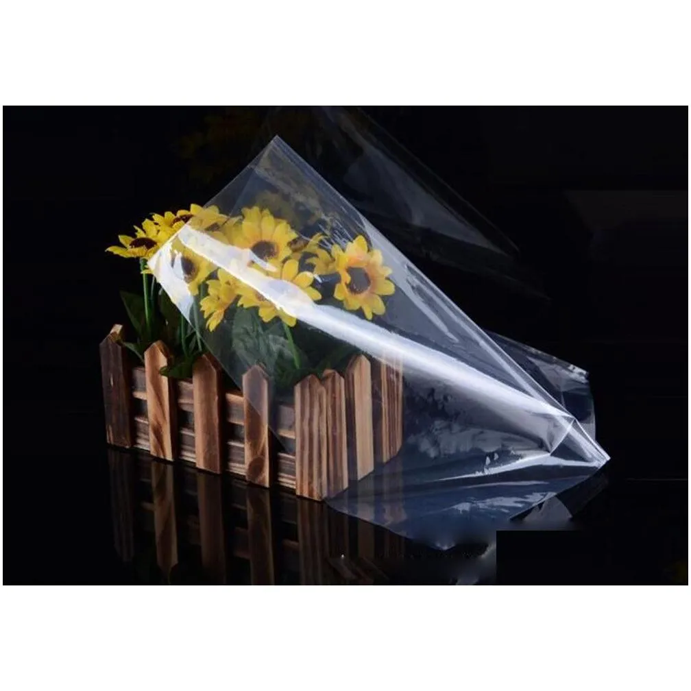 wholesale Packaging Bags Wholesale 1000Pcs Pvc Clear Plastic Pack Pouches Heat Shrink Wrap Film Bag Household Shrinkable Cosmetic Commodity St Otwtl