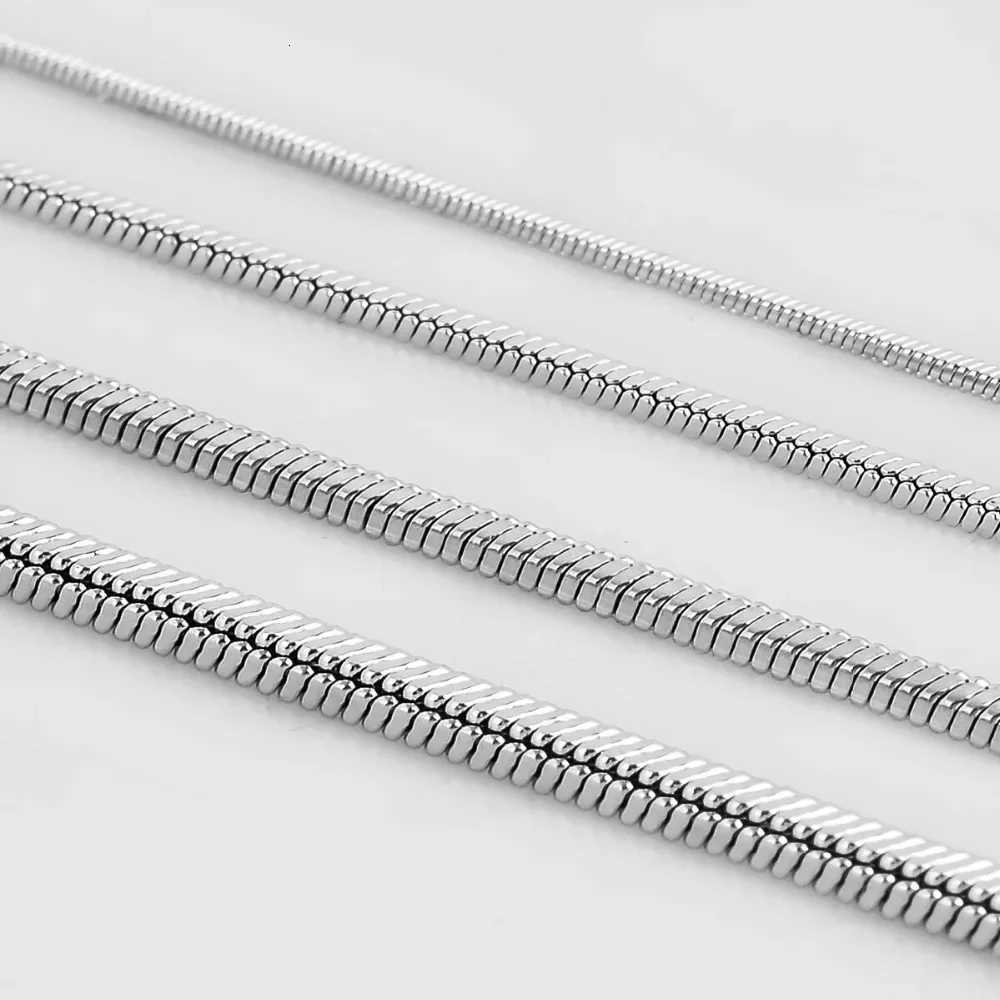 1 piece 925 sterling silver 1630 Inches Snake Chain Necklace For Men Women Fashion JewelryXJ250826