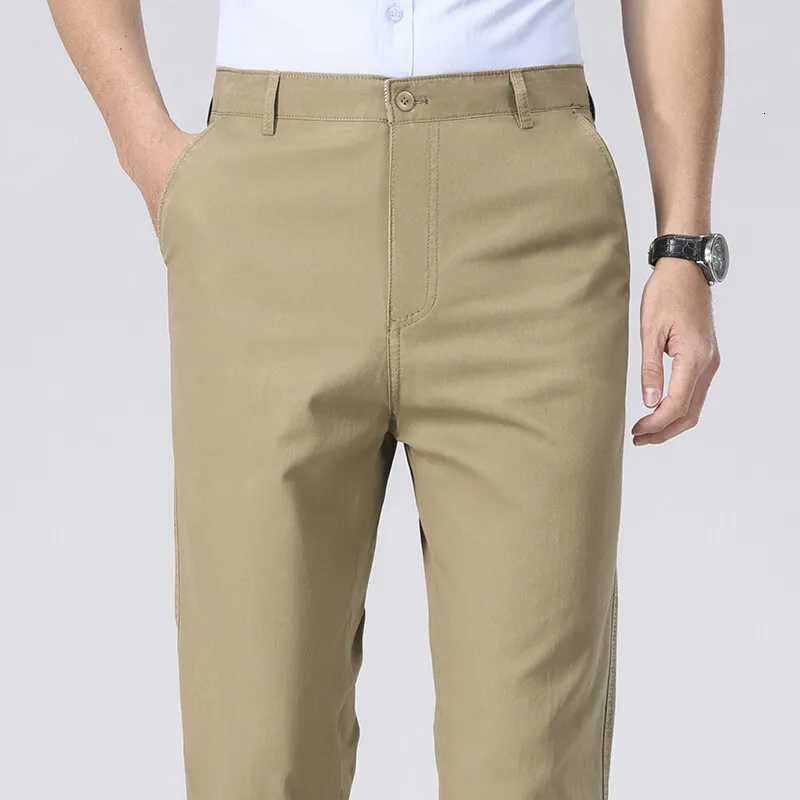 Mens Chino Pants Business Casual Dress Pants Spring Summer Autumn Trousers Lightweight Comfy Pants with Pockets W250826