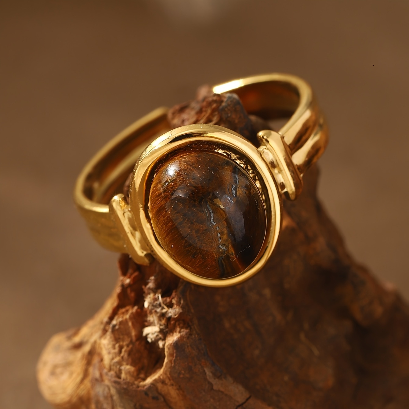 1 Piece Irregular Geometric Line Women's Personality Hip-Hop High-End Adjustable Stainless Steel Couple Ring, Internet Celebrity Style