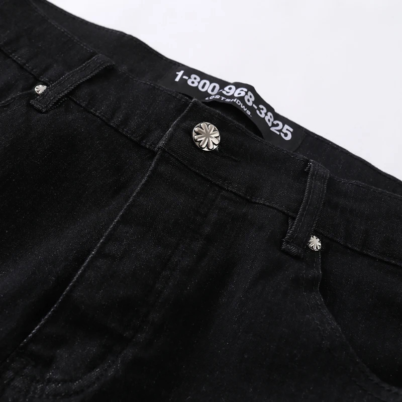 LOST SHDWS Jeans Fashion Allmatch Men Women Denim Pants High Quality Color Embroidery Flower Lostshdws Trousers 250826