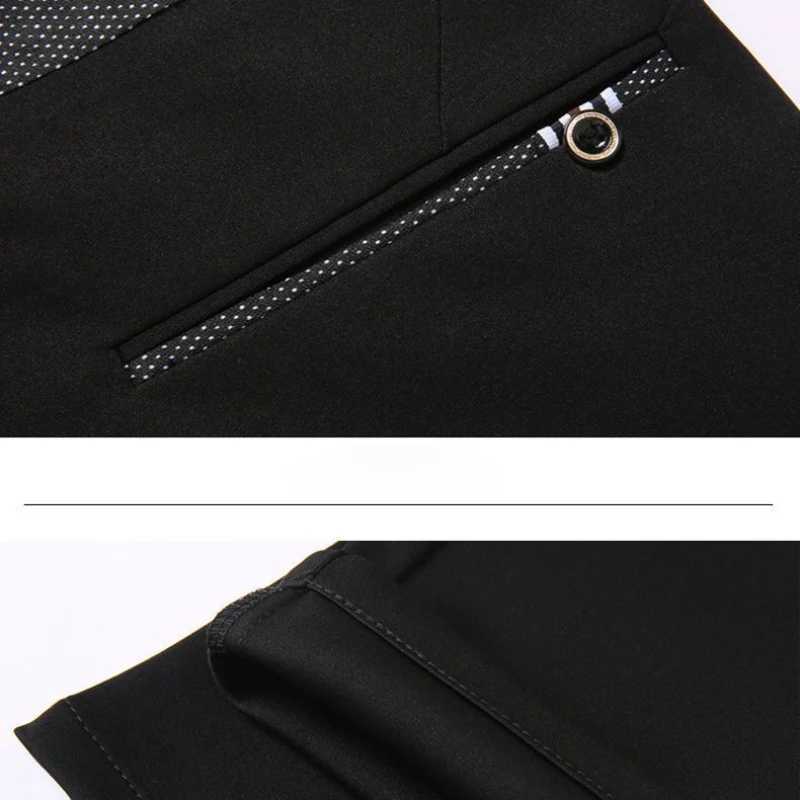 Classic Black Mens Office Dress Pants for Business Formal Fashionable Slim Fit Mens Suit Pants Casual Trousers Plus Size 2840 W250826
